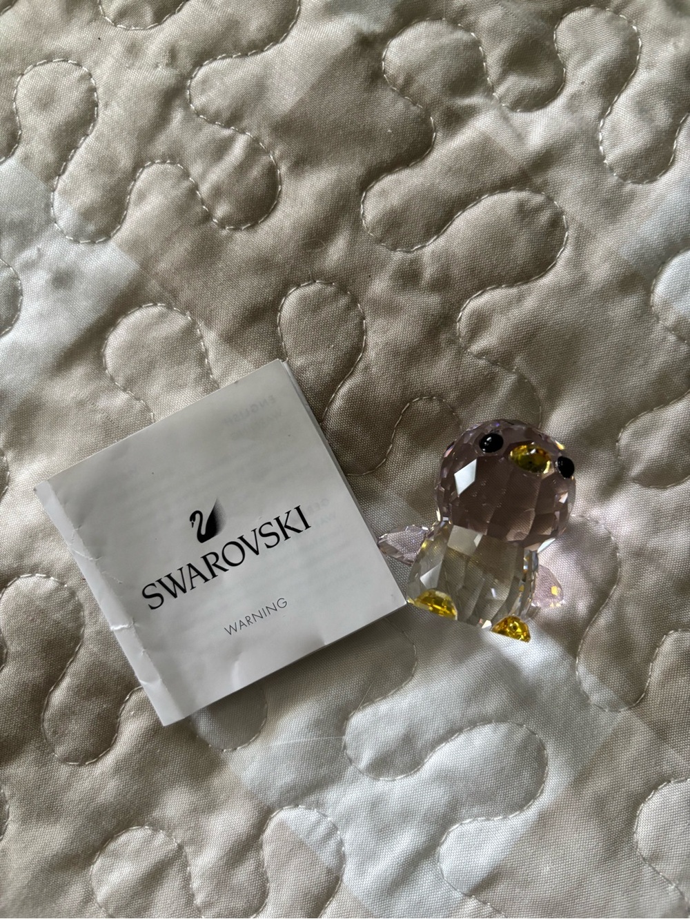 Swarovski SCS Mama Penguin Crystal Figurine - Retired